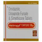 メトロジル配合錠　オーニダゾール 250mg デロキサニドモメタゾン　375mg シメチコン　25mg　